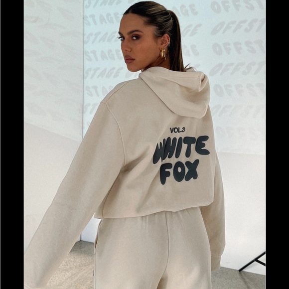 White Fox Offstage Hoodie (Color Pebble) - Picture 2 of 2